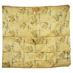16Th C Italian Hand Embroidered Silk Wall Hanging