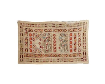 Antique 18Th Century Ottoman Turkish Embroidery Textile