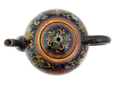 Antique Japanese Meiji Era Cloisonne Enamel Tea Pot