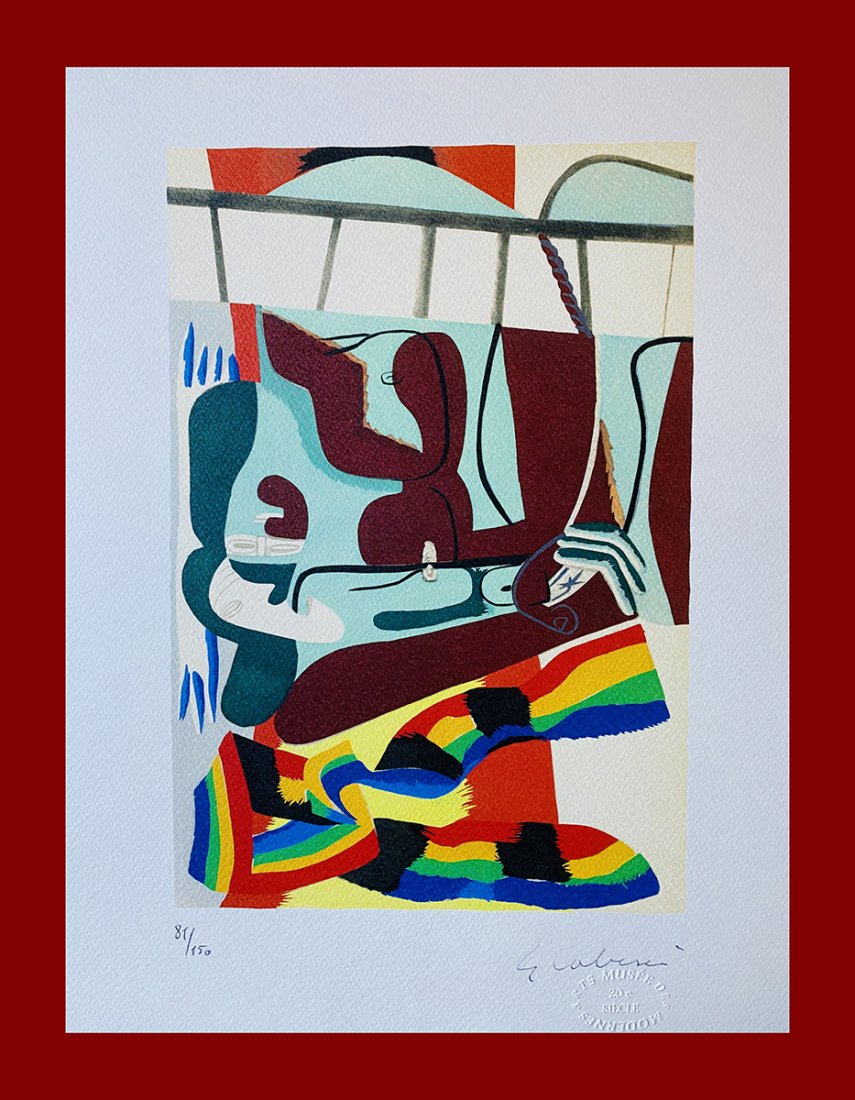 Le Corbusier - Plastic Work: Le Corbusier "Plastic Work". Beautiful lithograph by the french master Le Corbusier. Limited edition, hand numbered on lower left margin. Published by Editions du Rhin, Strasbourg. Lithograph, signed