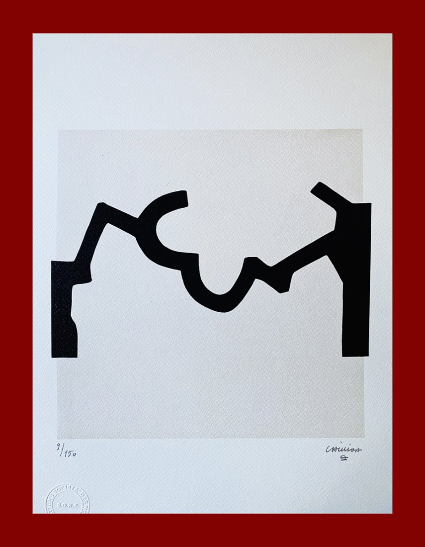 Eduardo Chillida - Leku Aldatu: Eduardo Chillida "Leku Aldatu". Beautiful lithograph by the spanish master Eduardo Chillida. Limited edition, hand numbered on lower left margin. Published by Societé Des Nouvelles Editions OPTA. Lit
