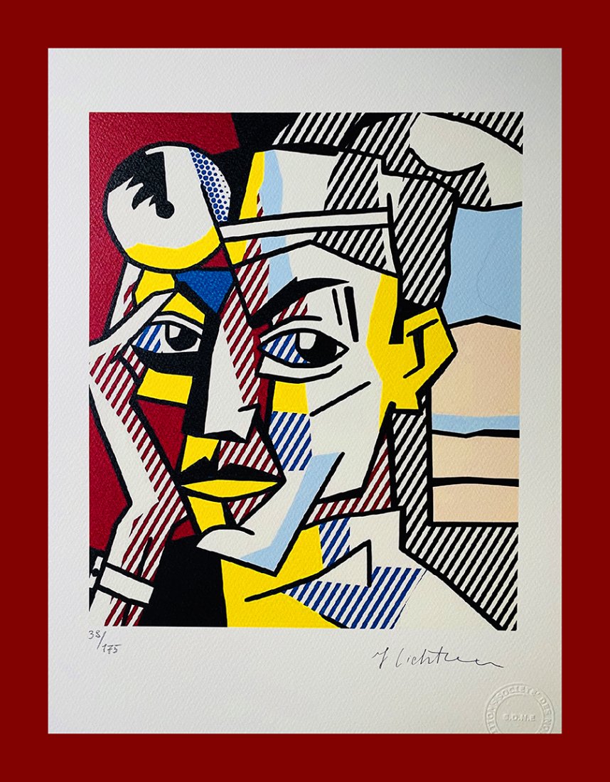 Roy Lichtenstein - Dr. Waldman: Roy Lichtenstein "Dr. Waldman". Beautiful original lithograph by the american master Roy Lichtenstein. Limited edition, hand numbered on lower left margin. Published by Societé Des Nouvelles Editions