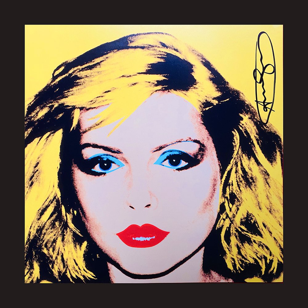 Andy Warhol - Debbie Harry (Blondie): Andy Warhol "Debbie Harry" beautiful original HAND SIGNED screen print poster on Lenox Paper attributed to the american pop art master Andy Warhol. Size: 70x70 cm. Hand signed on lower margin. Signatu