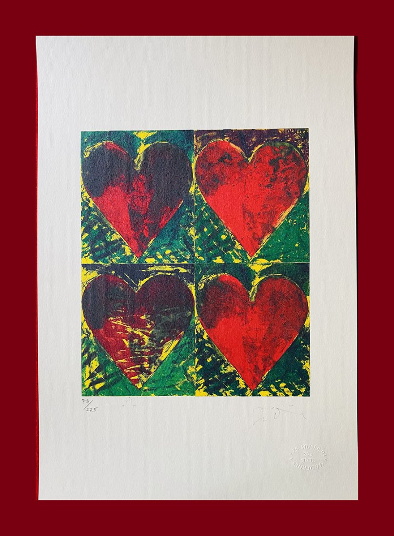 Jim Dine - L.A Eyeworks: Jim Dine "L.A Eyeworks". Beautiful lithograph by the american master Jim Dine. Limited edition, hand numbered on lower left margin. Published by Editions du Rhin, Strasbourg. Lithograph, signed on pla