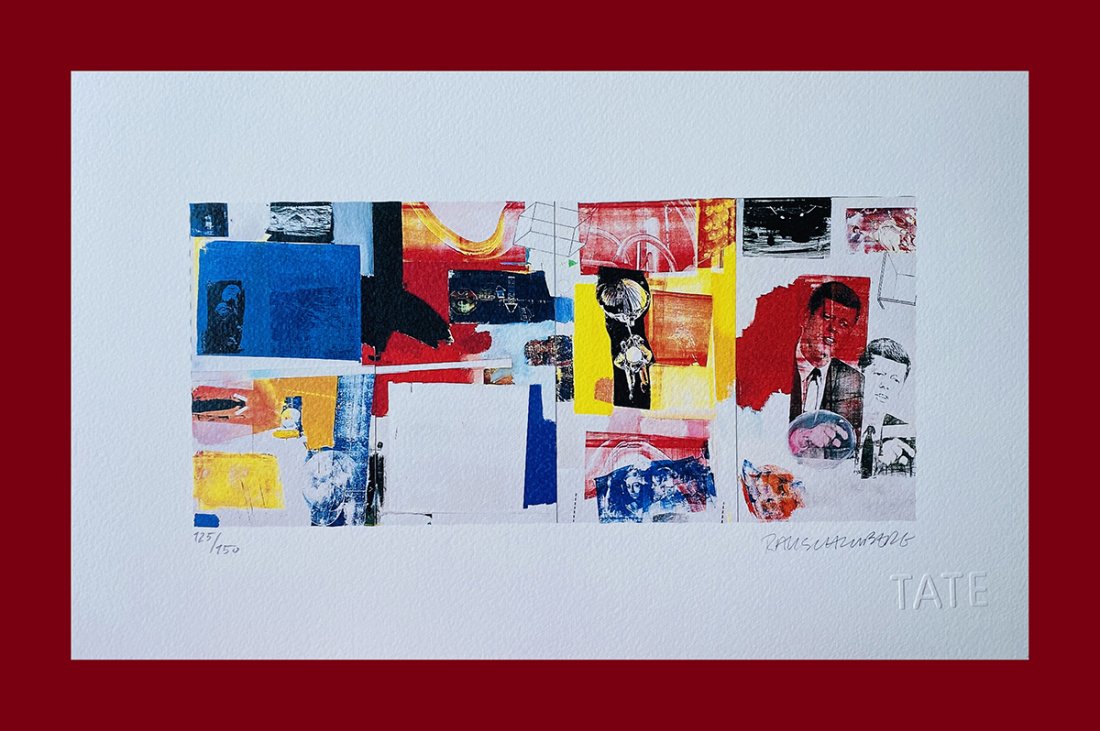 Robert Rauschenberg - Axle: Robert Rauschenberg "Axle". Beautiful original lithograph by the american master Robert Rauschenberg. Limited edition, hand numbered on lower left margin. Lithograph, signed on plate on the right marg