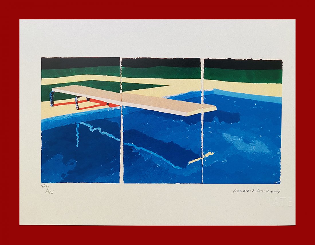 David Hockney -  Three-Panel Diving Board (1 of 5)
