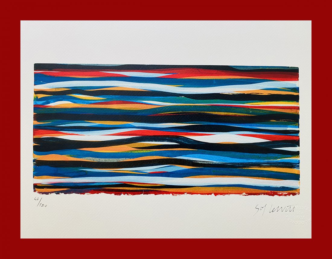 Sol Lewitt - Horizontal Brushstrokes (1 of 6)