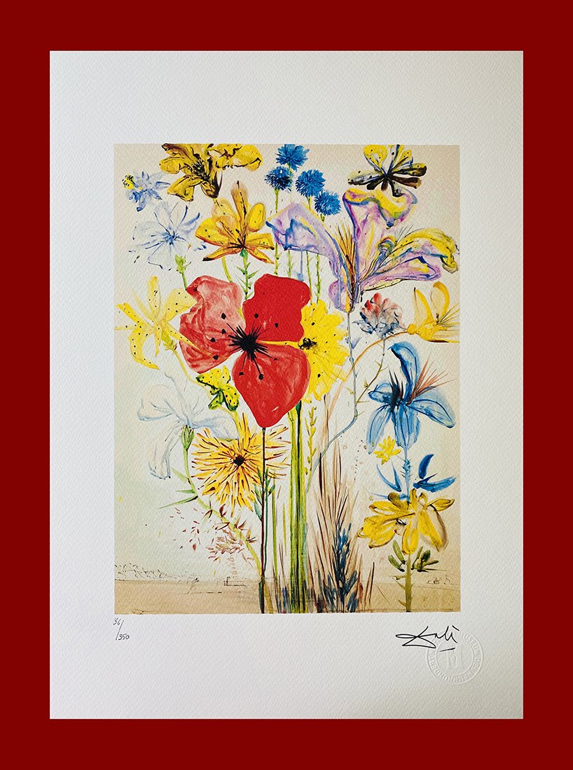 Salvador Dalì - Summer flowers in a surrealist scenario (1 of 8)