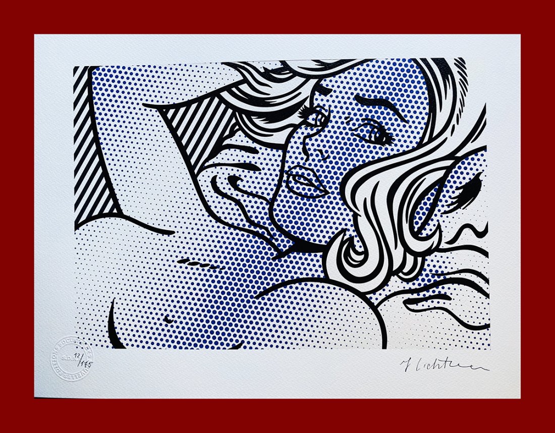 Roy Lichtenstein - Seducing Girl: Roy Lichtenstein "Seducing Girl". Beautiful lithograph attributed to the american master Roy Lichtenstein. Limited edition, hand numbered on lower left margin. Published by Societé Des Nouvelles Edit