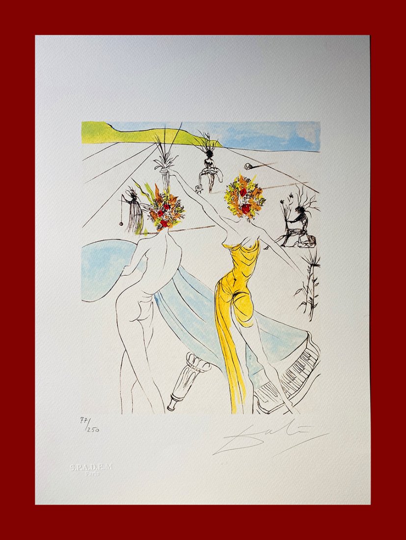 Salvador Dalì - Flower Women with Soft Piano (1 of 6)