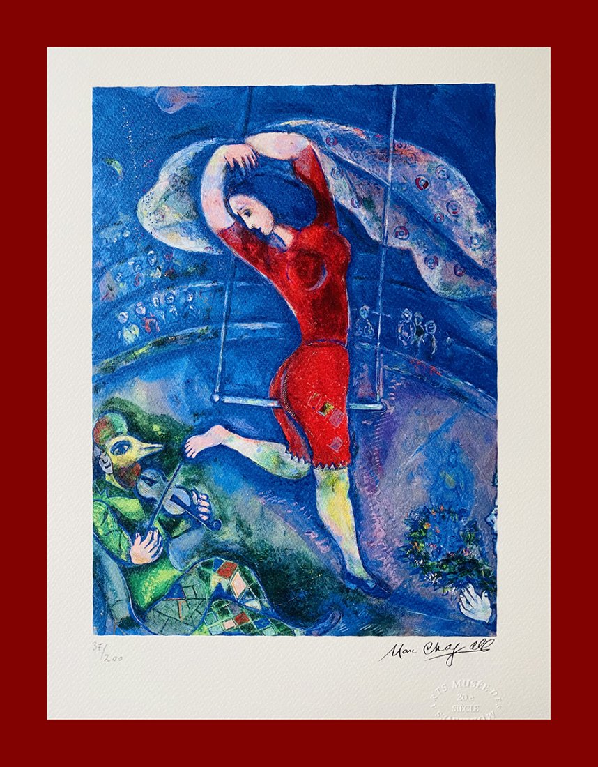 Marc Chagall  (after) - Dancer at the Trapeze (1 of 7)