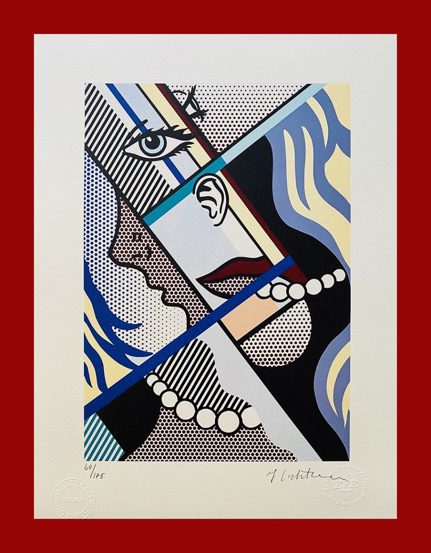 Roy Lichtenstein (after) - Untitled: Roy Lichtenstein "Untitled". Beautiful lithograph attributed to the american master Roy Lichtenstein. Limited edition, hand numbered on lower left margin. Published by SocietÃ© Des Nouvelles Edition