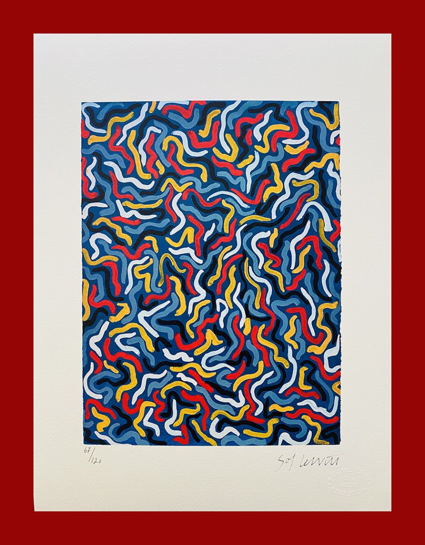 Sol Lewitt  (after) - Wavy Brushstrokes (1 of 6)
