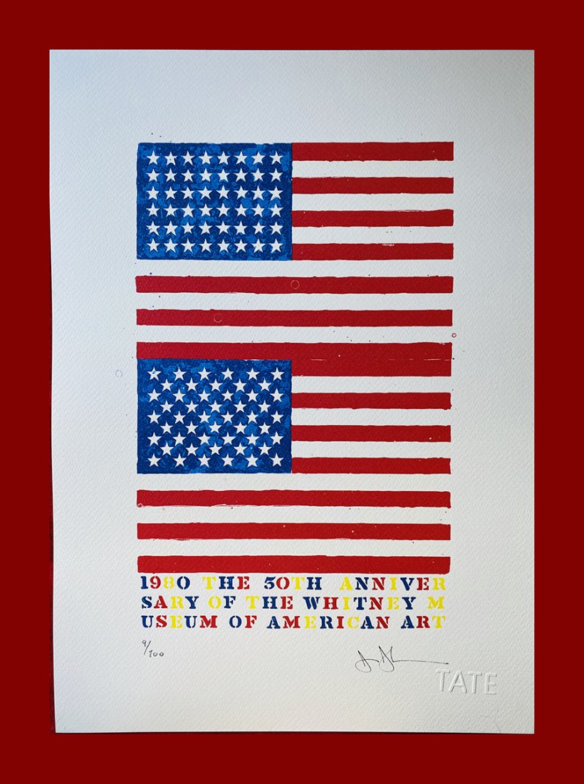 Jasper Johns (after) - Two Flags (1 of 6)