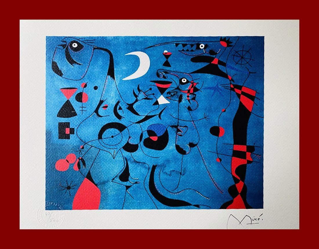 Joan Miro (after) - Figures at Night: Slugs (1 of 6)