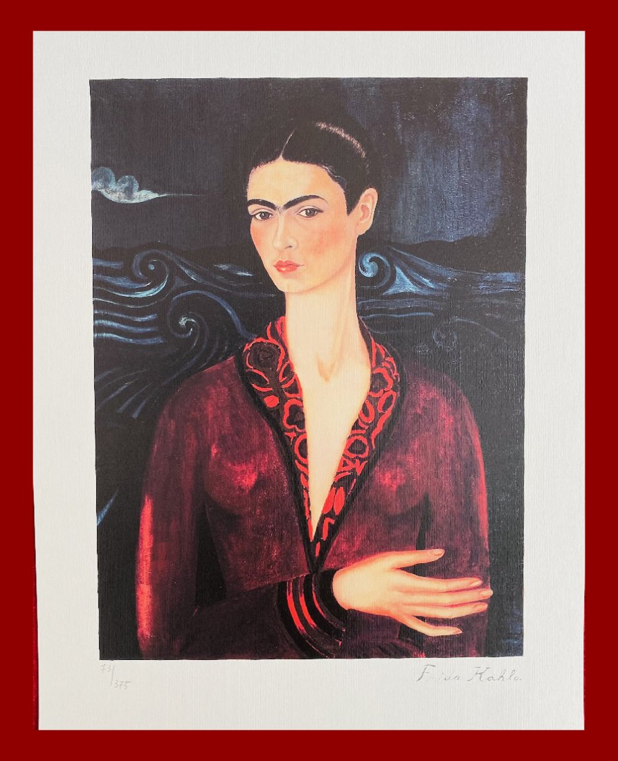 Frida Kahlo - Selfportrait in Velvet Dress (1 of 7)