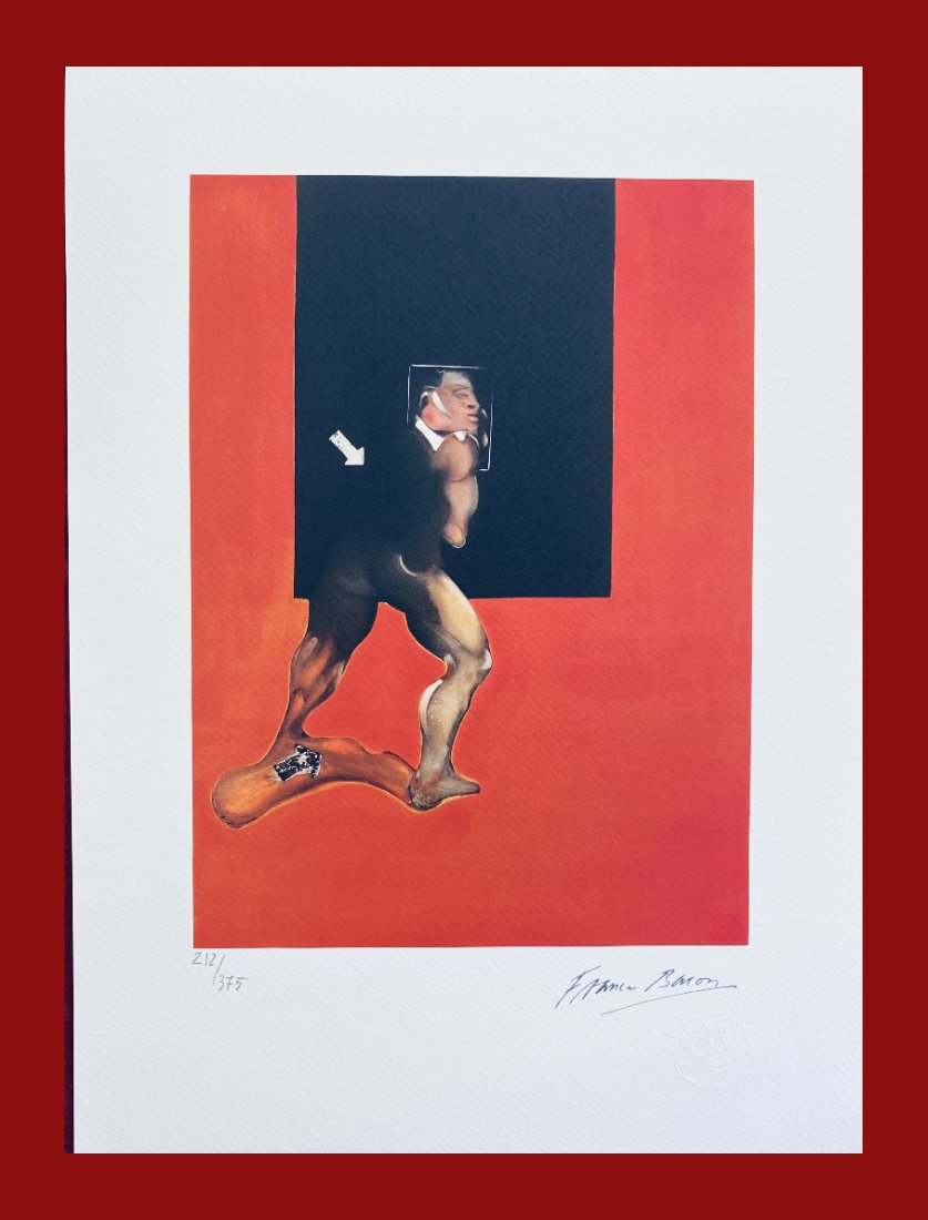 Francis Bacon - Study of the Human Body: Francis Bacon "Study of the Human Body" Giclee Fine Art Print after an original work. Print-signed lower right, numbered lower left. Decorative Blindstamp on the print and Certificate of Edition provi