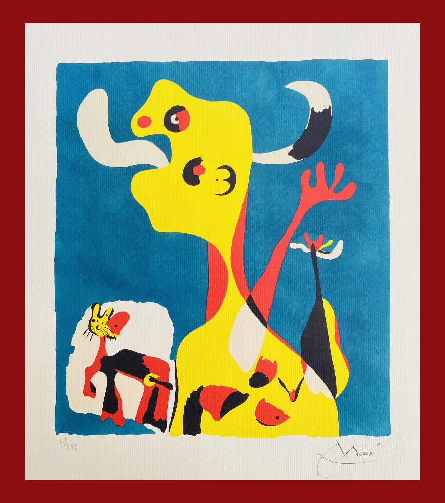 Joan Miro - Woman and Dog in front of the Moon (1 of 7)