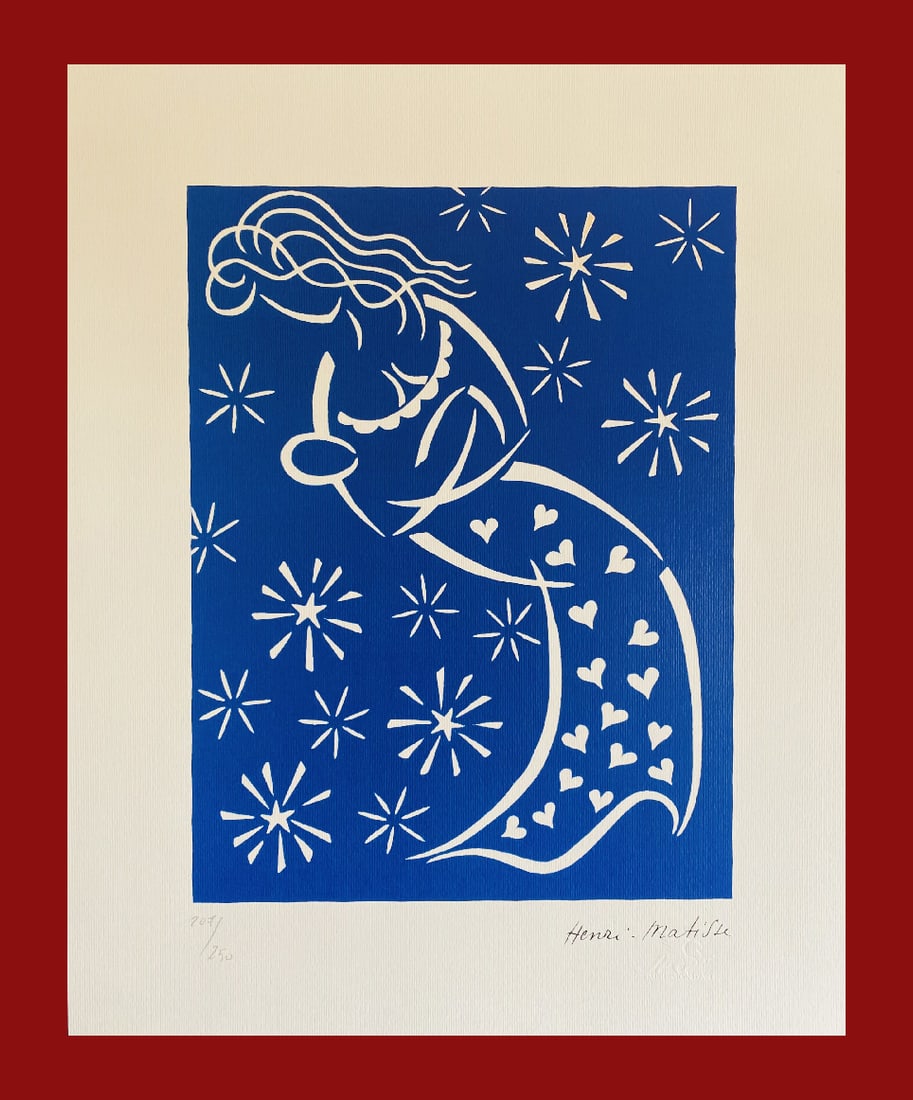 Henri Matisse - Maternity: Henri Matisse "Maternity" Giclee Fine Art Print after an original work. Print-signed lower right, numbered lower left. Decorative Blindstamp on the print and Certificate of Edition provided. Excellent