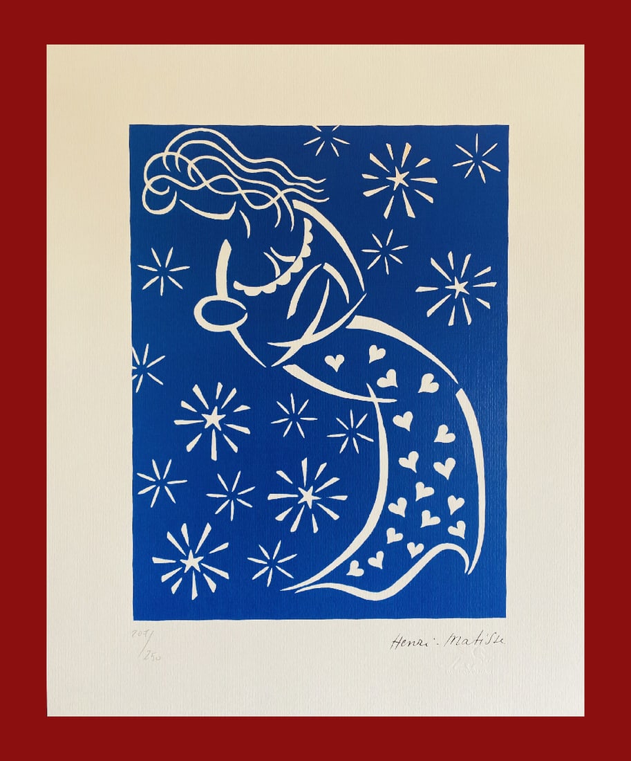 Henri Matisse - Maternity: Henri Matisse "Maternity" Giclee Fine Art Print after an original work. Print-signed lower right, numbered lower left. Decorative Blindstamp on the print and Certificate of Edition provided. Excellent
