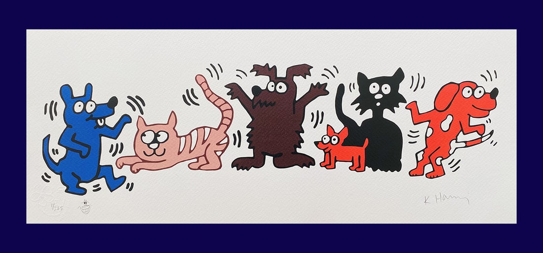 Keith Haring - Dogs & Cats Serie (1 of 7)