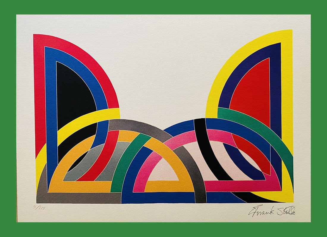 Frank Stella - Hagmatana: Frank Stella "Hagmatana" Fine Art Print after an original work. Print-signed lower right, numbered lower left.Excellent conditions. Shipped with care in solid tube, fast shipping in 3-4 days all over