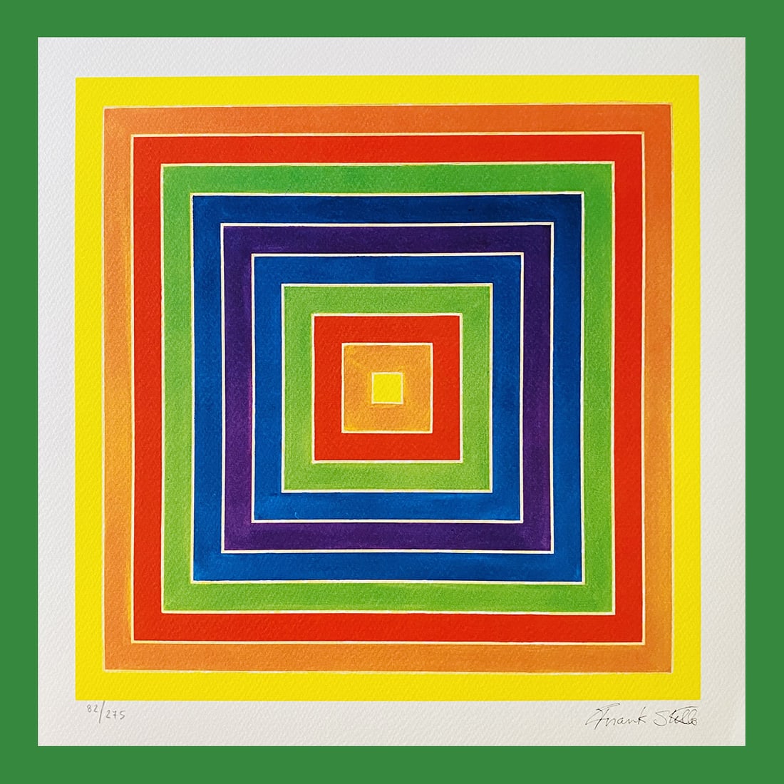 Frank Stella - Whom: Frank Stella "Whom" Fine Art Print after an original work. Print-signed lower right, numbered lower left.Excellent conditions. Shipped with care in solid tube, fast shipping in 3-4 days all over the w