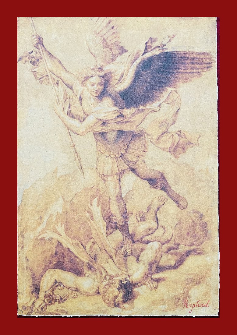 Raffaello Sanzio - St. Michael defeats Satan (1 of 6)