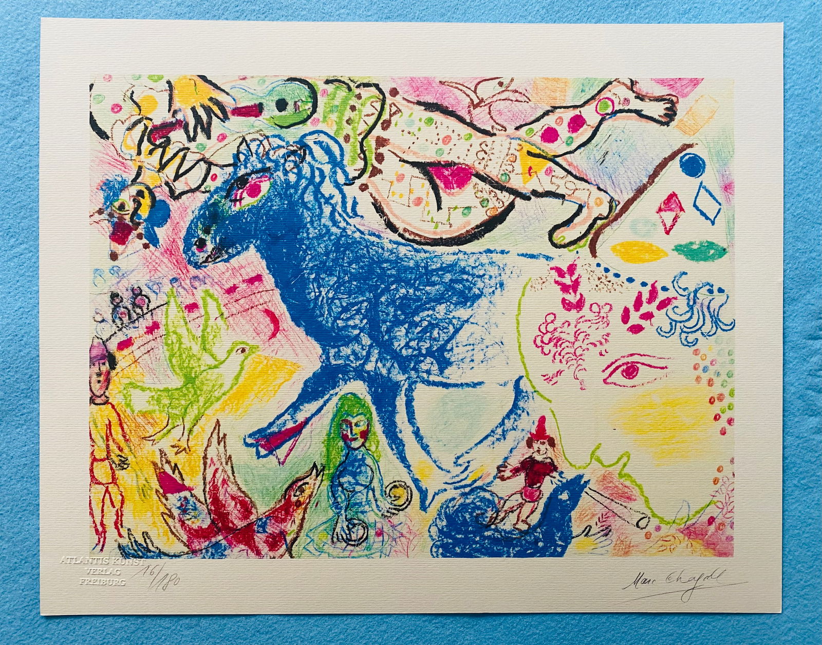 Marc Chagall - Clown and Blue Horse (1 of 5)