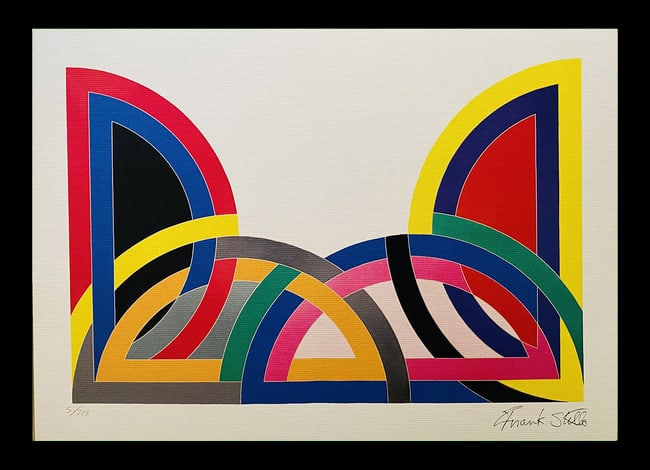Frank Stella - Hagmatana: Frank Stella "Hagmatana" Lithograph after an original work. Print-signed lower right, numbered lower left.Excellent conditions. Shipped with care in solid tube, fast shipping in 3-4 days all over the