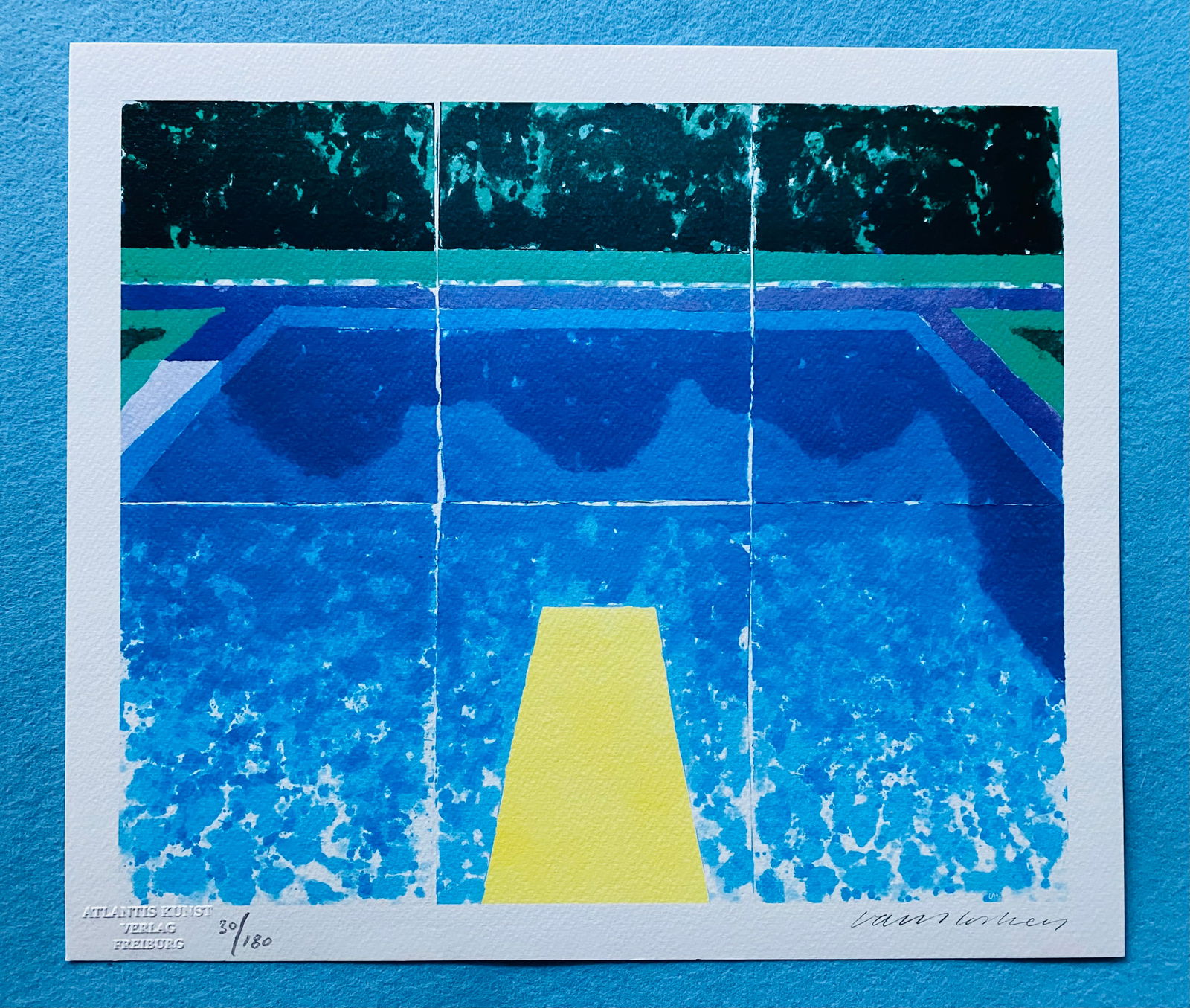 David Hockney - Pool with Three Blues (1 of 5)