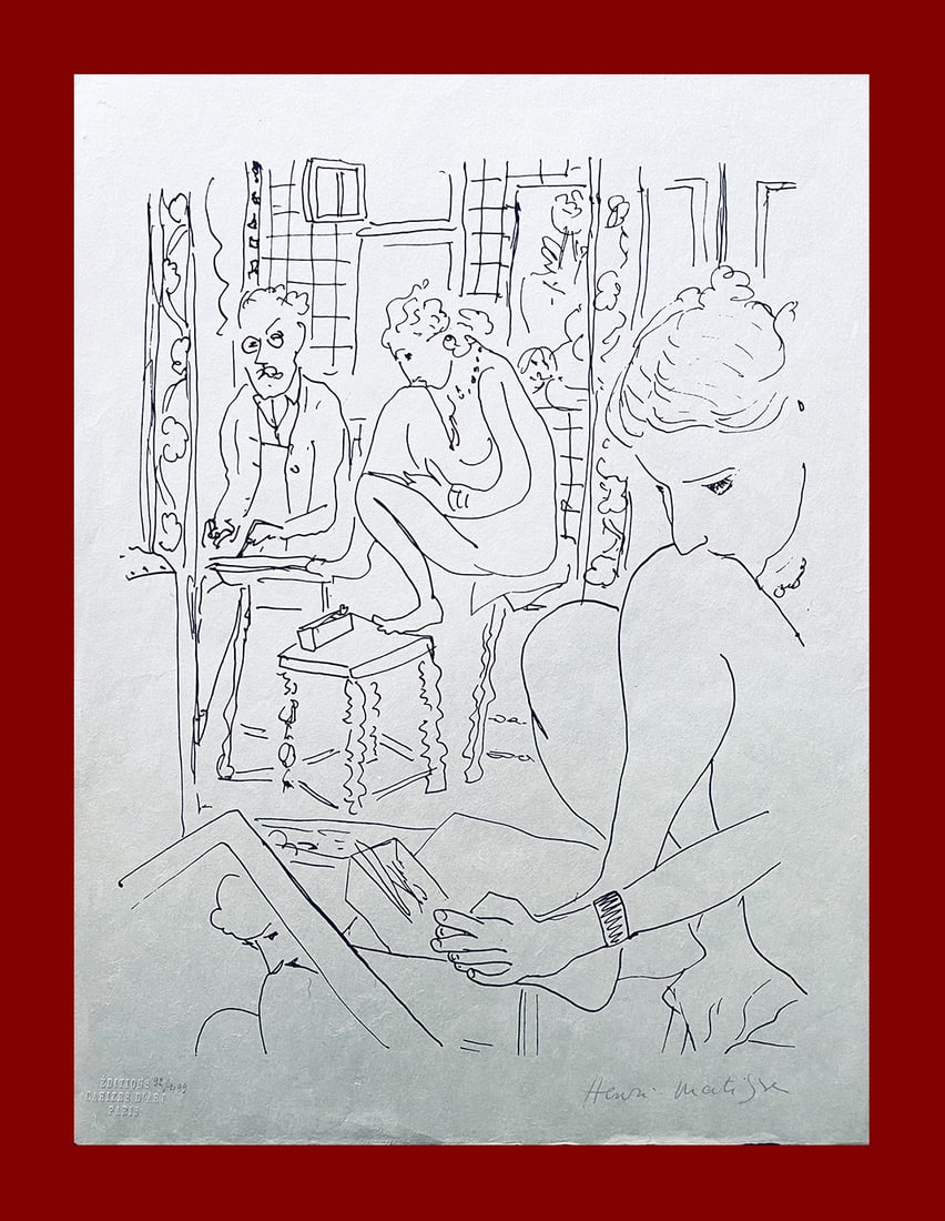 Henri Matisse - Artist and Model reflected in a Mirror (1 of 4)