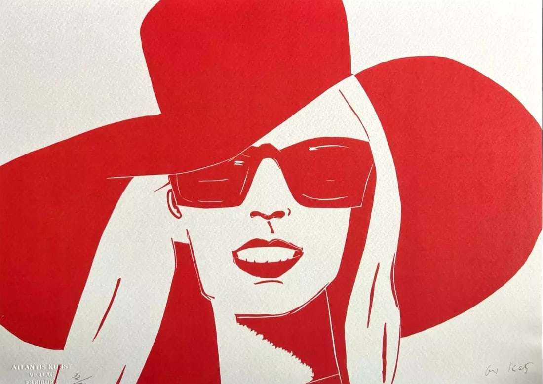 Alex Katz - Nicole: Alex Katz "Nicole" Chromolithograph after an original work. Dry stamp. Signed on the plate lower right, numbered lower to the left.Excellent conditions. Shipped with care in solid tube, fast shipping