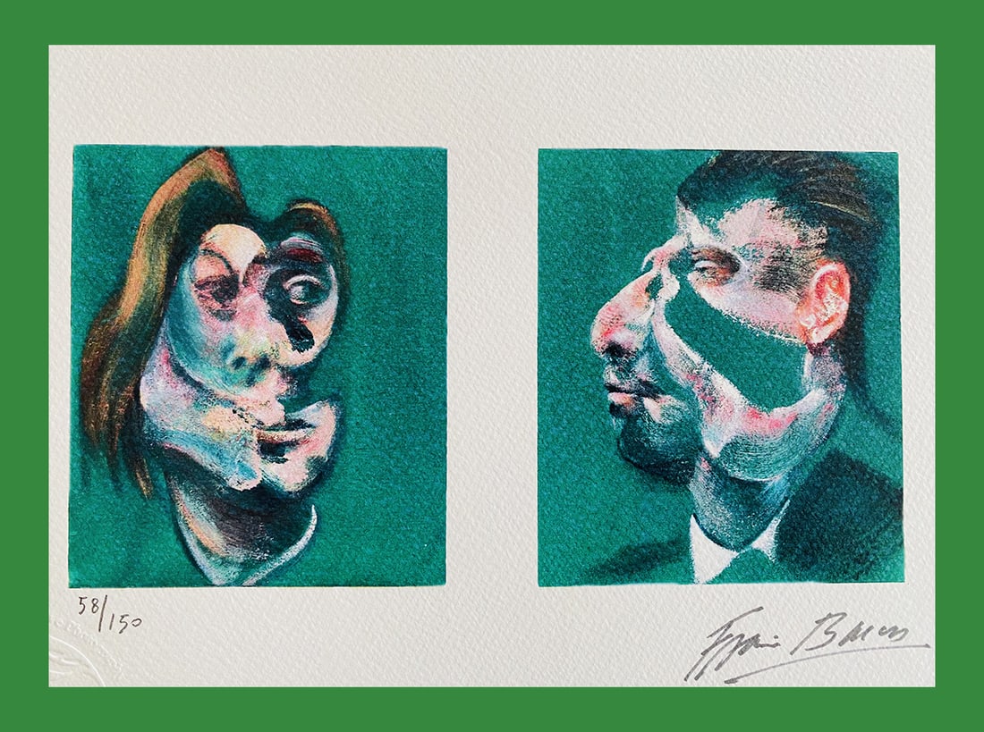 Francis Bacon - Study For Two Heads: Francis Bacon "Study for Two Heads" GicleeFine Art Print after an original work. Dry stamp. Print-signed lower right, numbered lower left.Excellent conditions. Shipped with care in solid tube, fast sh