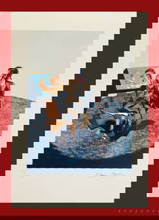 Francis Bacon - Portrait of George Dyer in a Mirror: Francis Bacon "Portrait of George Dyer in a Mirror" Giclee Fine Art Print after an original work. Print-signed lower right, numbered lower left. Decorative Blindstamp on the print and Certificate of E