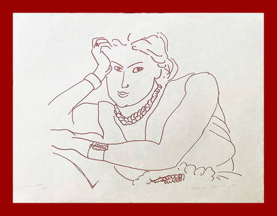 Henri Matisse - Portrait of a Woman: Henri Matisse "Portrait of a Woman" Original screenprint. Signed lower right, numbered lower left. Certificate of Edition provided. Excellent conditions. Shipped with care in solid tube, fast shipping