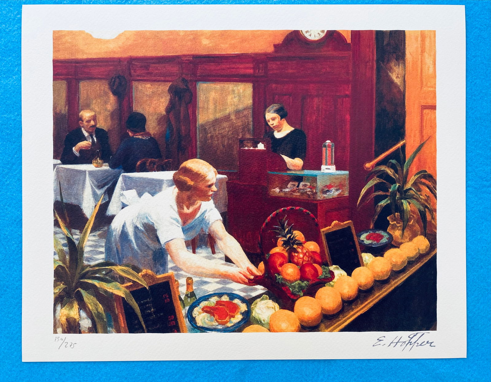 Edward Hopper - Lady: Edward Hopper "Lady" Chromolitograph after an original work. Print-signed lower right, numbered lower left.Excellent conditions. Shipped with care in solid tube, fast shipping in 3-4 days all over the