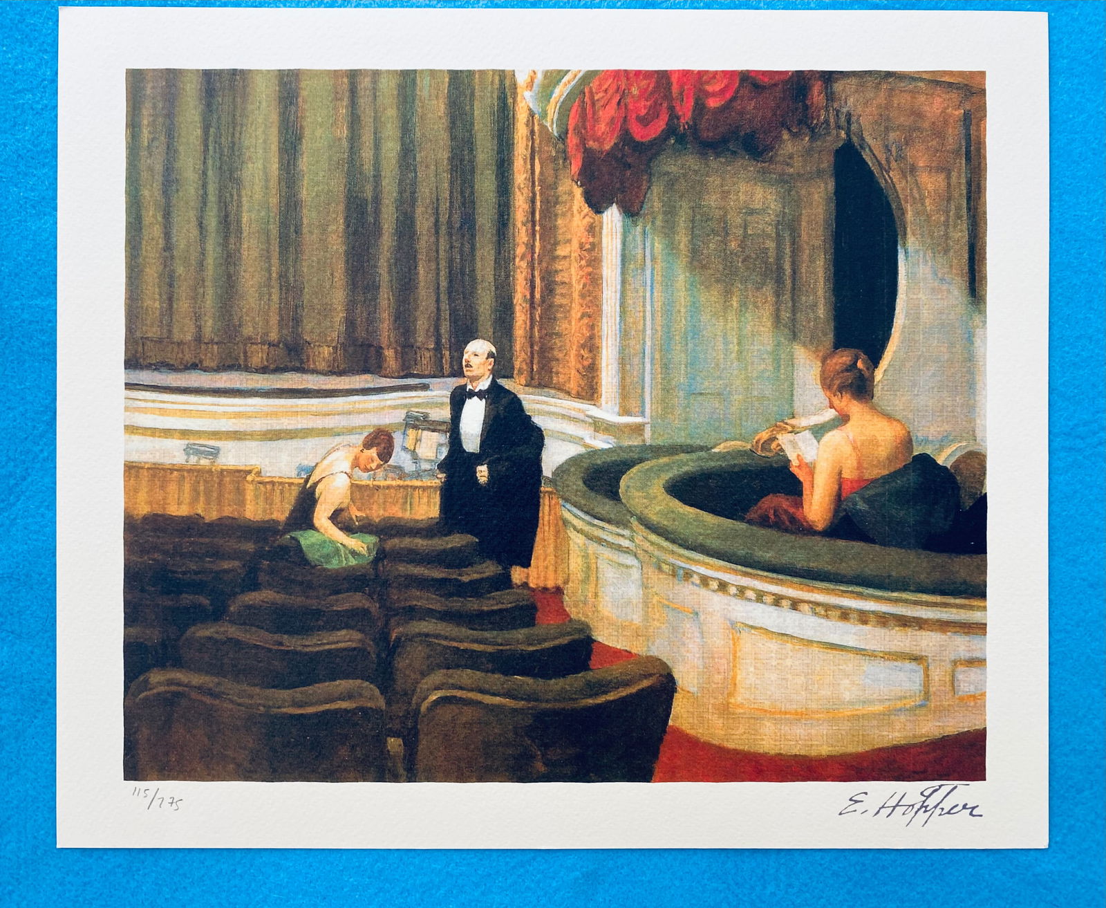 Edward Hopper - Untitled: Edward Hopper "Untitled" Chromolitograph after an original work. Print-signed lower right, numbered lower left.Excellent conditions. Shipped with care in solid tube, fast shipping in 3-4 days all over