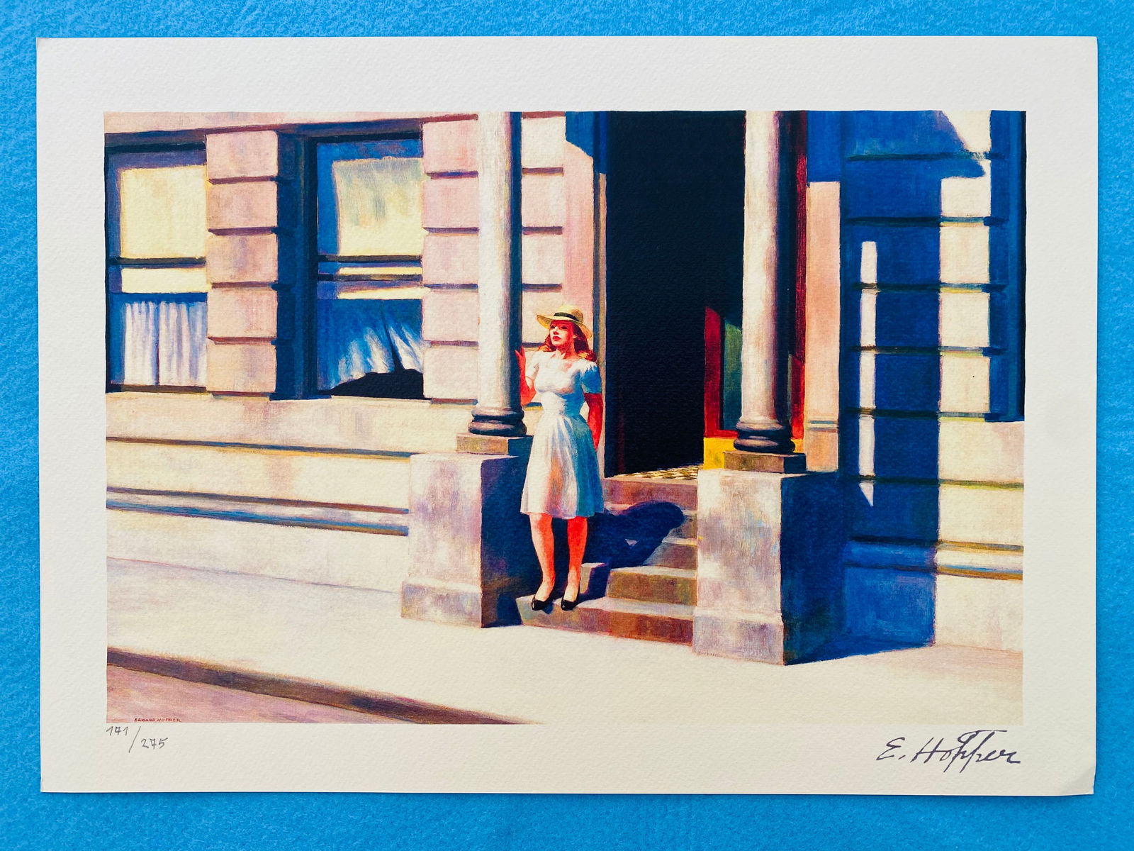 Edward Hopper - Summertime: Edward Hopper "Summertime" Chromolitograph after an original work. Print-signed lower right, numbered lower left.Excellent conditions. Shipped with care in solid tube, fast shipping in 3-4 days all ov