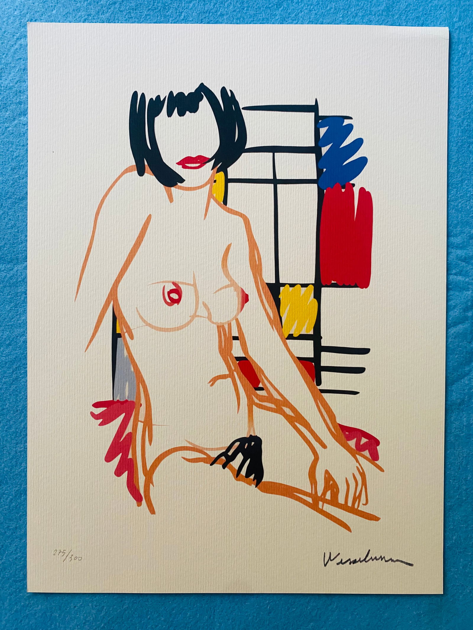 Tom Wesselmann - Monica sitting with Mondrian (1 of 5)