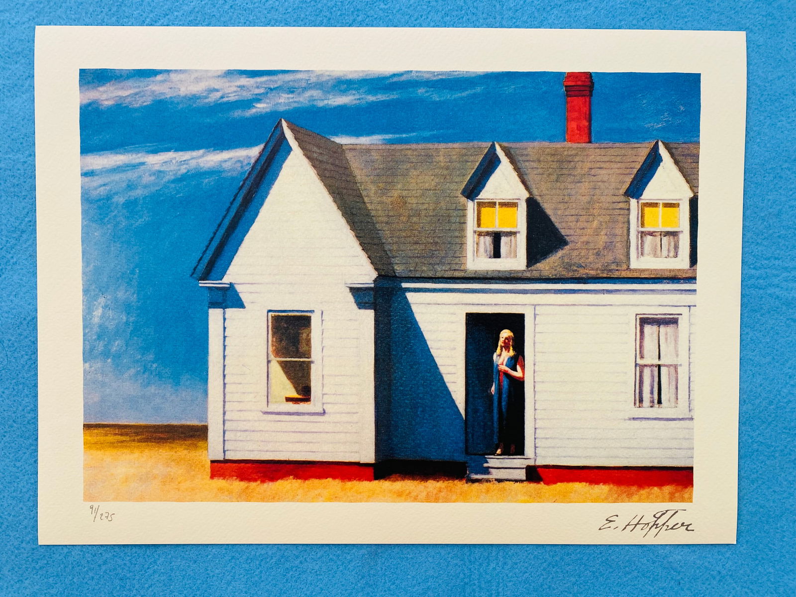 Edward Hopper - Noon: Edward Hopper "Noon" Chromolitograph after an original work. Print-signed lower right. Numbered lower left. Excellent conditions. Shipped with care in solid tube, fast shipping in 3-4 days all over