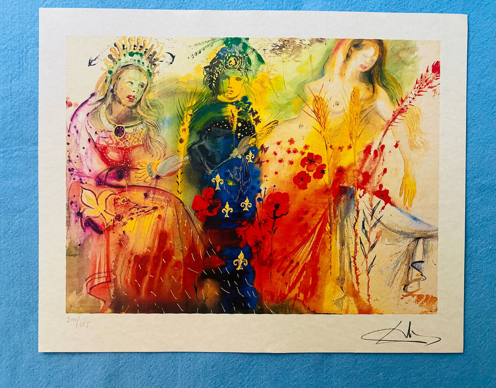 Salvador Dali - Summer: Salvador Dali "Summer" Chromolitograph after an original work. Print-signed lower right. Numbered lower left. Excellent conditions. Shipped with care in solid tube, fast shipping in 3-4 days all