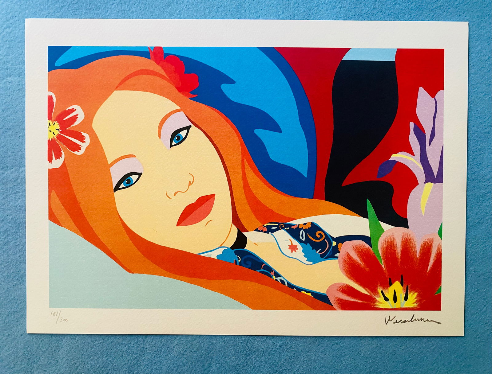 Tom Wesselmann - Lulu from Bedroom: Tom Wesselmann "Lulu from Bedroom" Chromolitograph after an original work. Print-signed lower right. Numbered lower left. Excellent conditions. Shipped with care in solid tube, fast shipping in 3-4 da