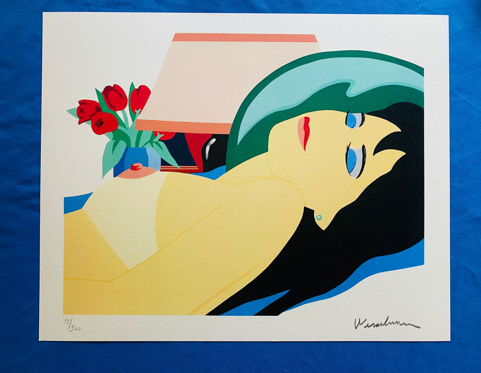 Tom Wesselmann - Bedroom Painting: Tom Wesselmann "Bedroom Painting" Chromolitograph after an original work. Print-signed lower right. Numbered lower left. Excellent conditions. Shipped with care in solid tube, fast shipping in 3-4