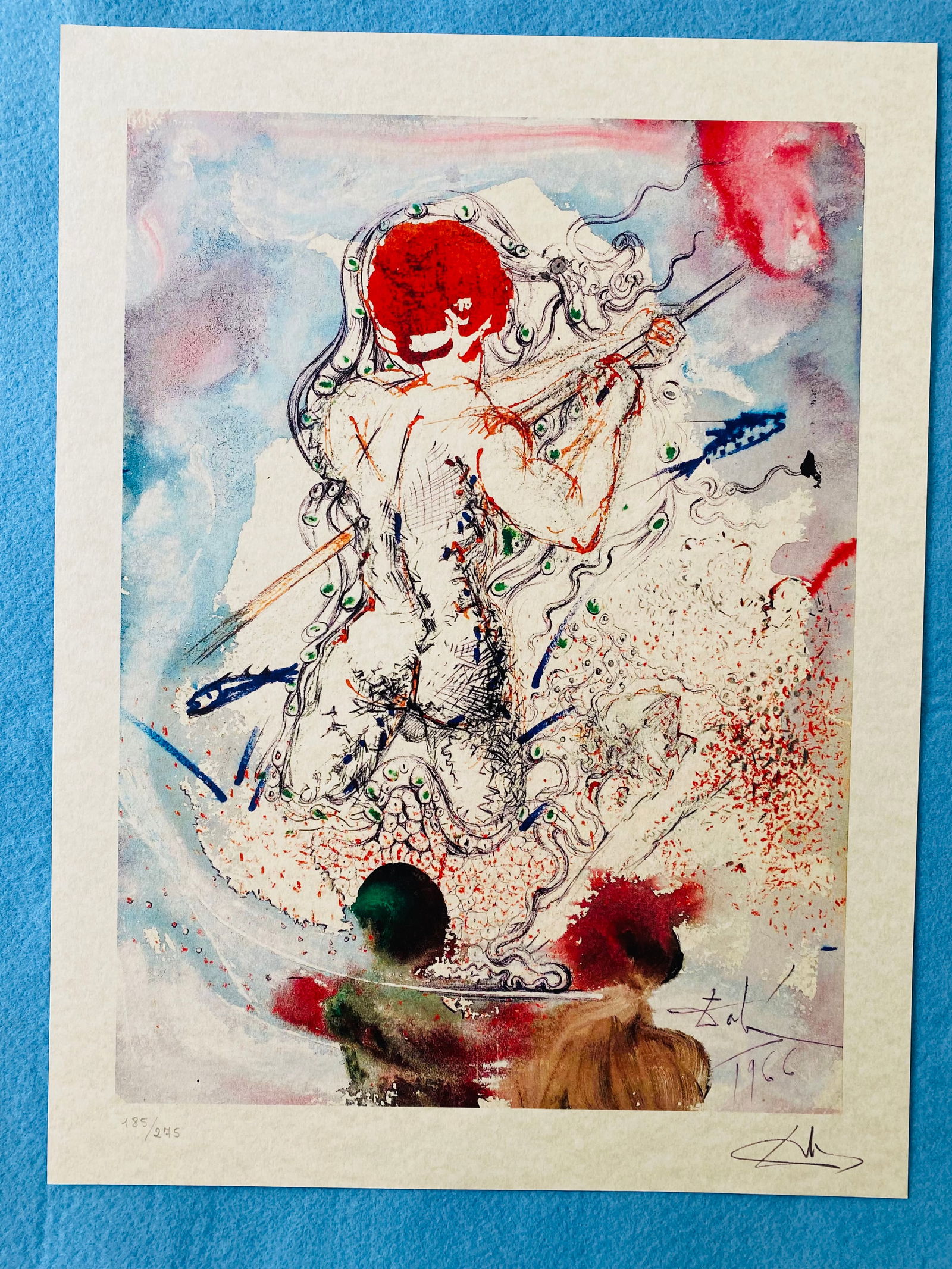 Salvador Dali - Sinbad: Salvador Dali "Sinbad" Chromolitograph after an original work. Print-signed lower right. Numbered lower left. Excellent conditions. Shipped with care in solid tube, fast shipping in 3-4 days all over