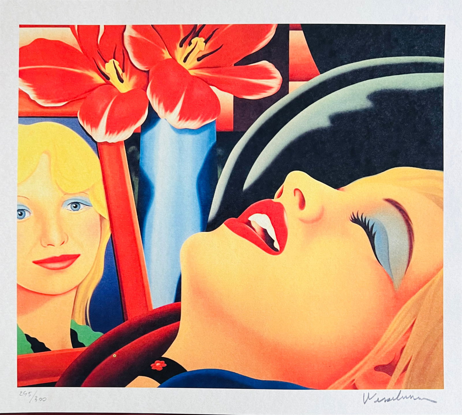 Tom Wesselmann - Bedroom Painting: Tom Wesselmann "Bedroom Painting" Chromolitograph after an original work. Print-signed lower right. Numbered lower left. Excellent conditions. Shipped with care in solid tube, fast shipping in 3-4