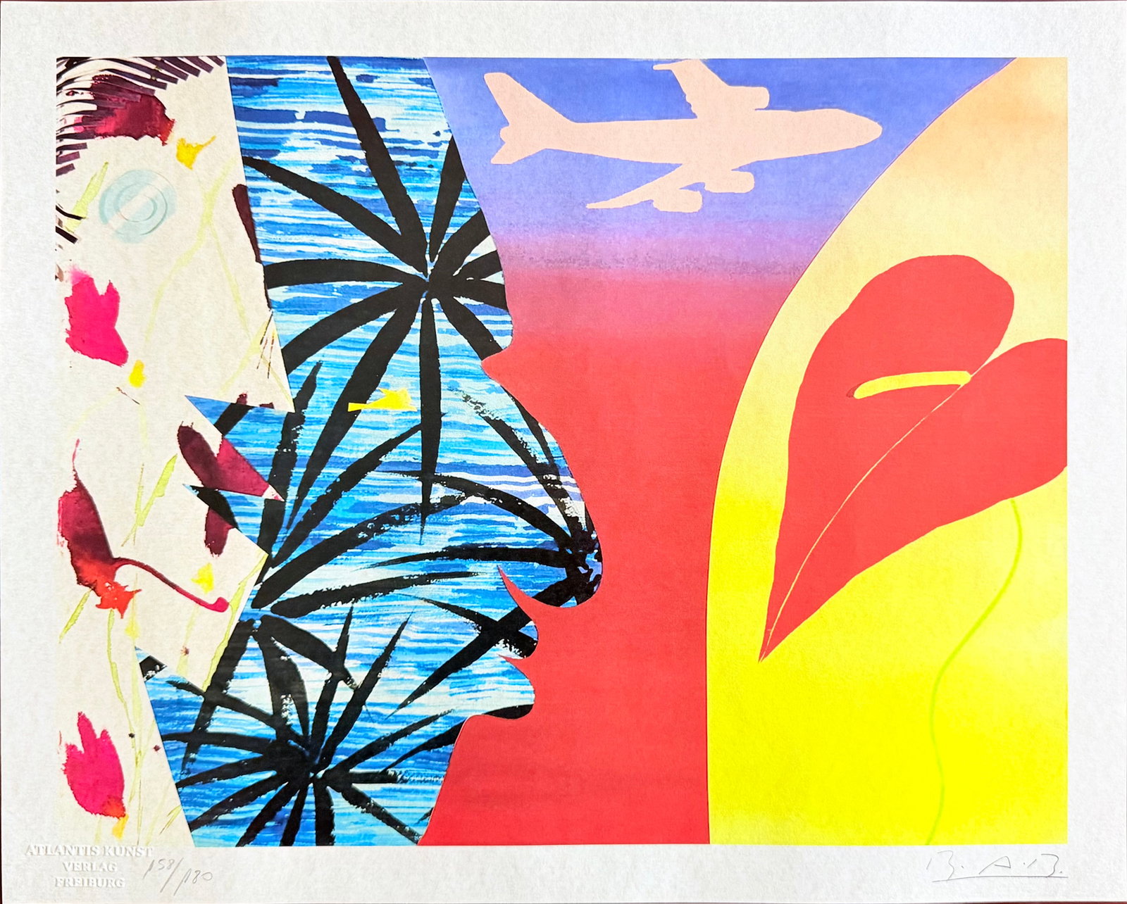 Billy Al Bengston - Ka'ao Watercolor: Billy Al Bengston "Ka'ao Watercolor" Chromolitograph after an original work. Print-signed lower right. Numbered lower left. Excellent conditions. Shipped with care in solid tube, fast shipping in 3-4