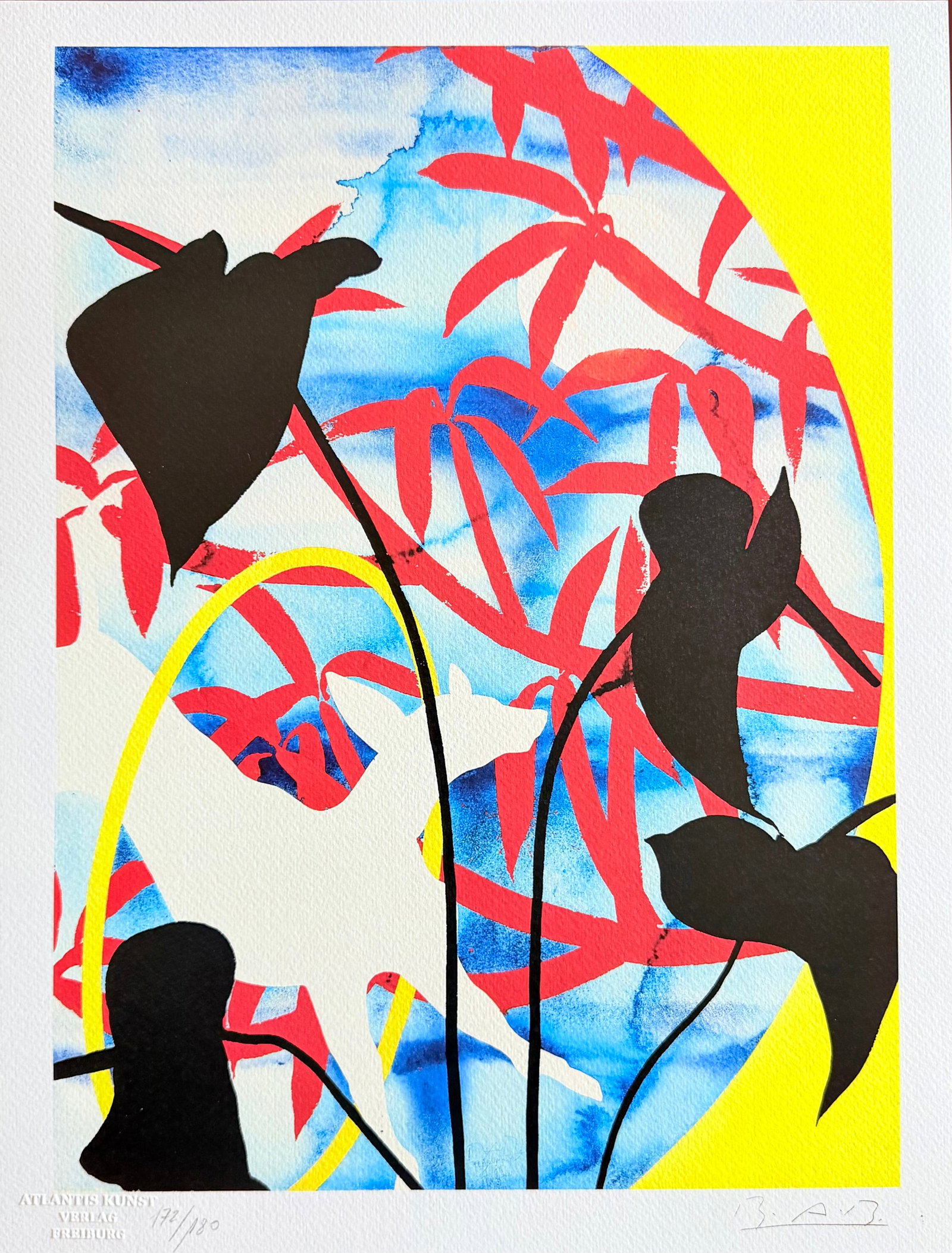 Billy Al Bengston - Honolulu: Billy Al Bengston "Honolulu" Chromolitograph after an original work. Print-signed lower right. Numbered lower left. Excellent conditions. Shipped with care in solid tube, fast shipping in 3-4 days