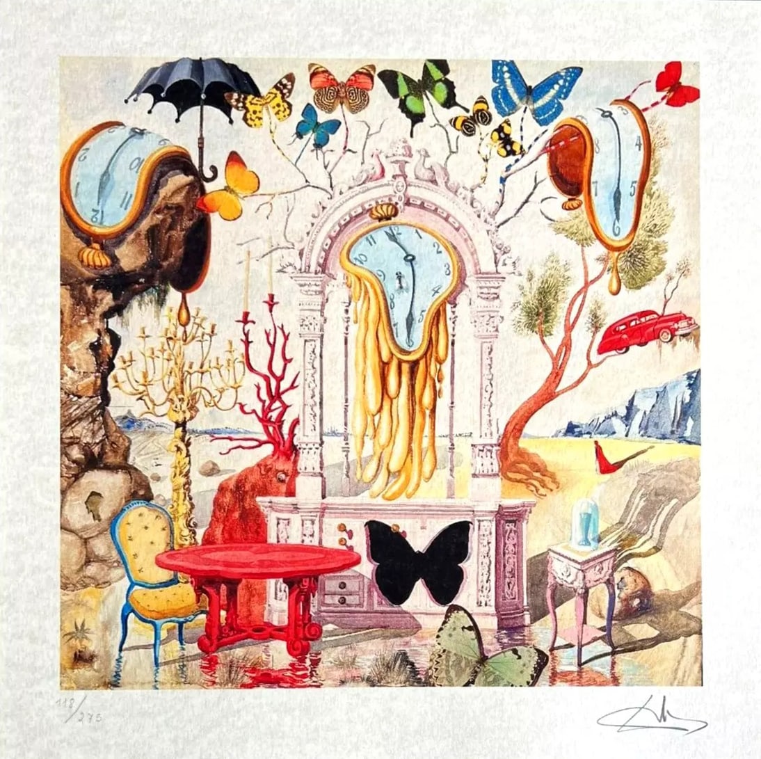 Salvador Dali - Apotheosis: Salvador Dali "Apotheosis" Chromolitograph after an original work. Print-signed lower right. Numbered lower left. Excellent conditions. Shipped with care in solid tube, fast shipping in 3-4 days all