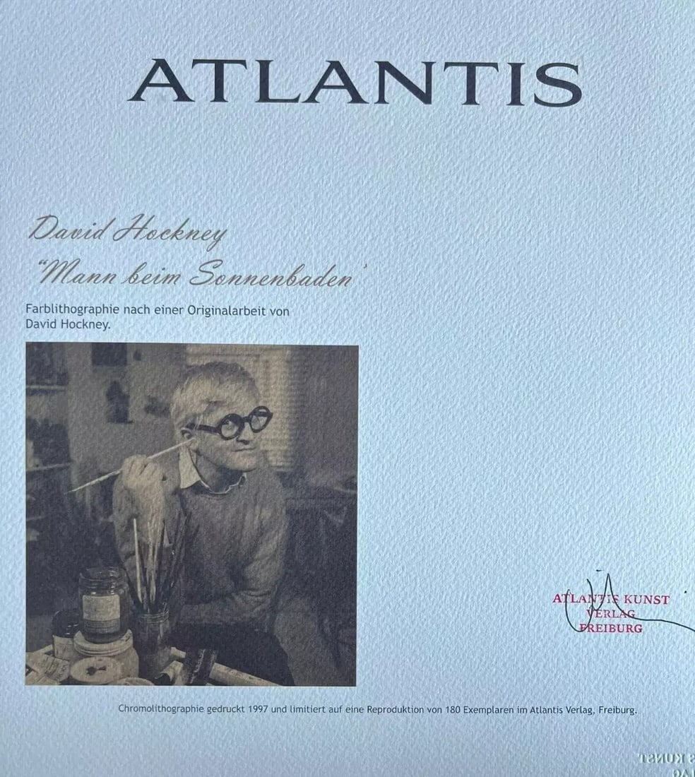 David Hockney - Man Sunbathing - 5